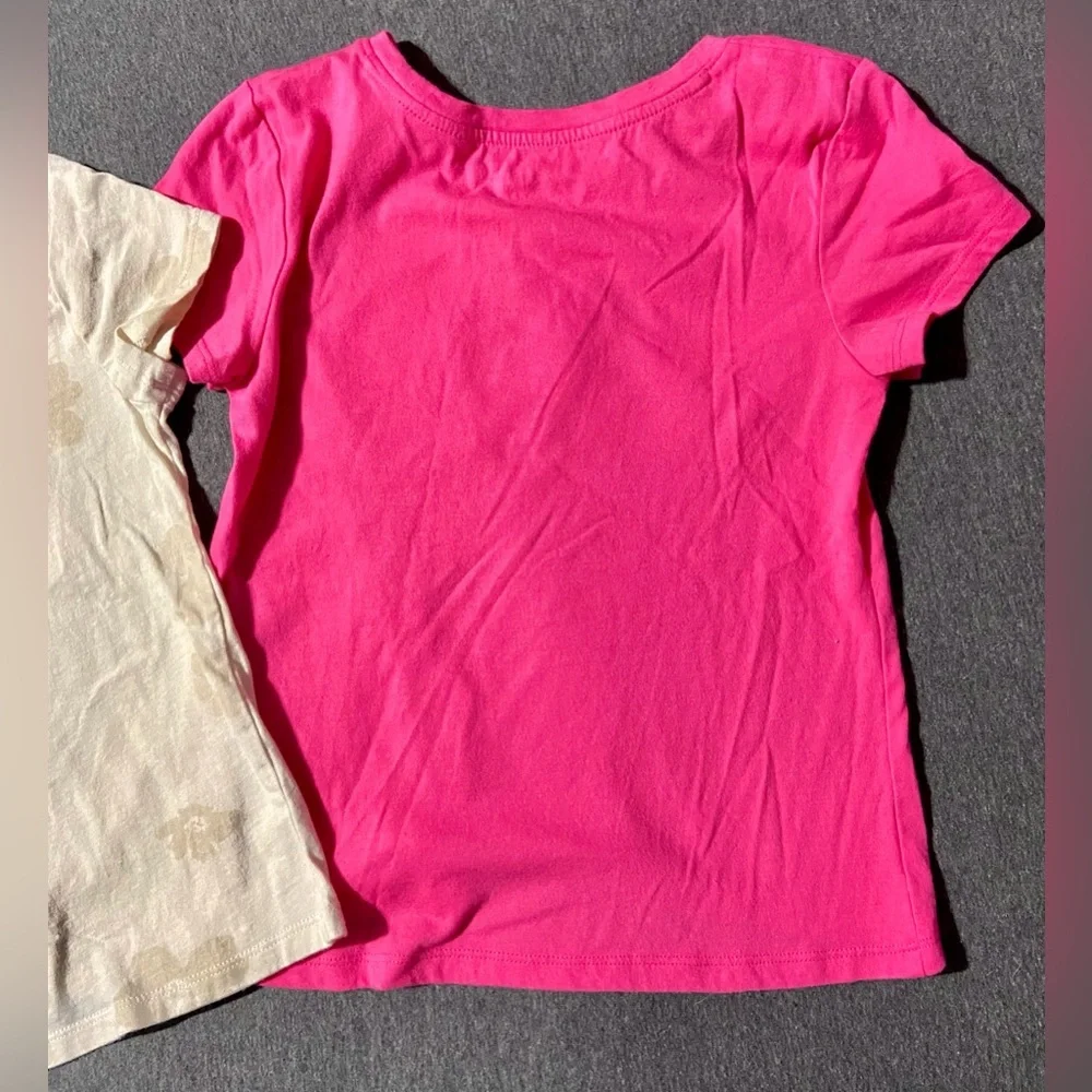 Girls GAP Kids Logo Short Sleeve Tshirt Bundle Size Medium 8 Tee Lot of 2